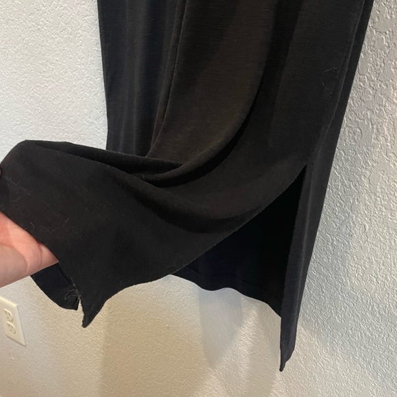 Madewell V Neck Muscle Tank Dress in Black - Picture 6 of 10